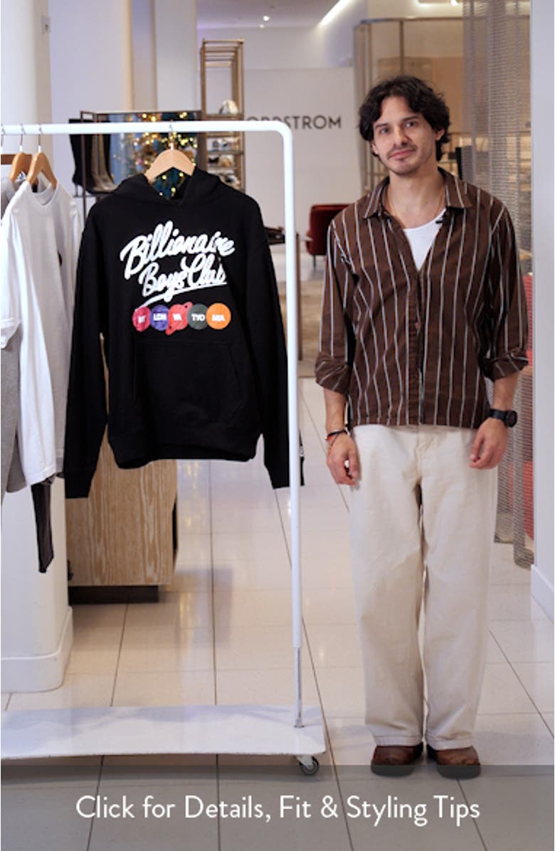 Script Cotton Graphic Hoodie, sales video thumbnail