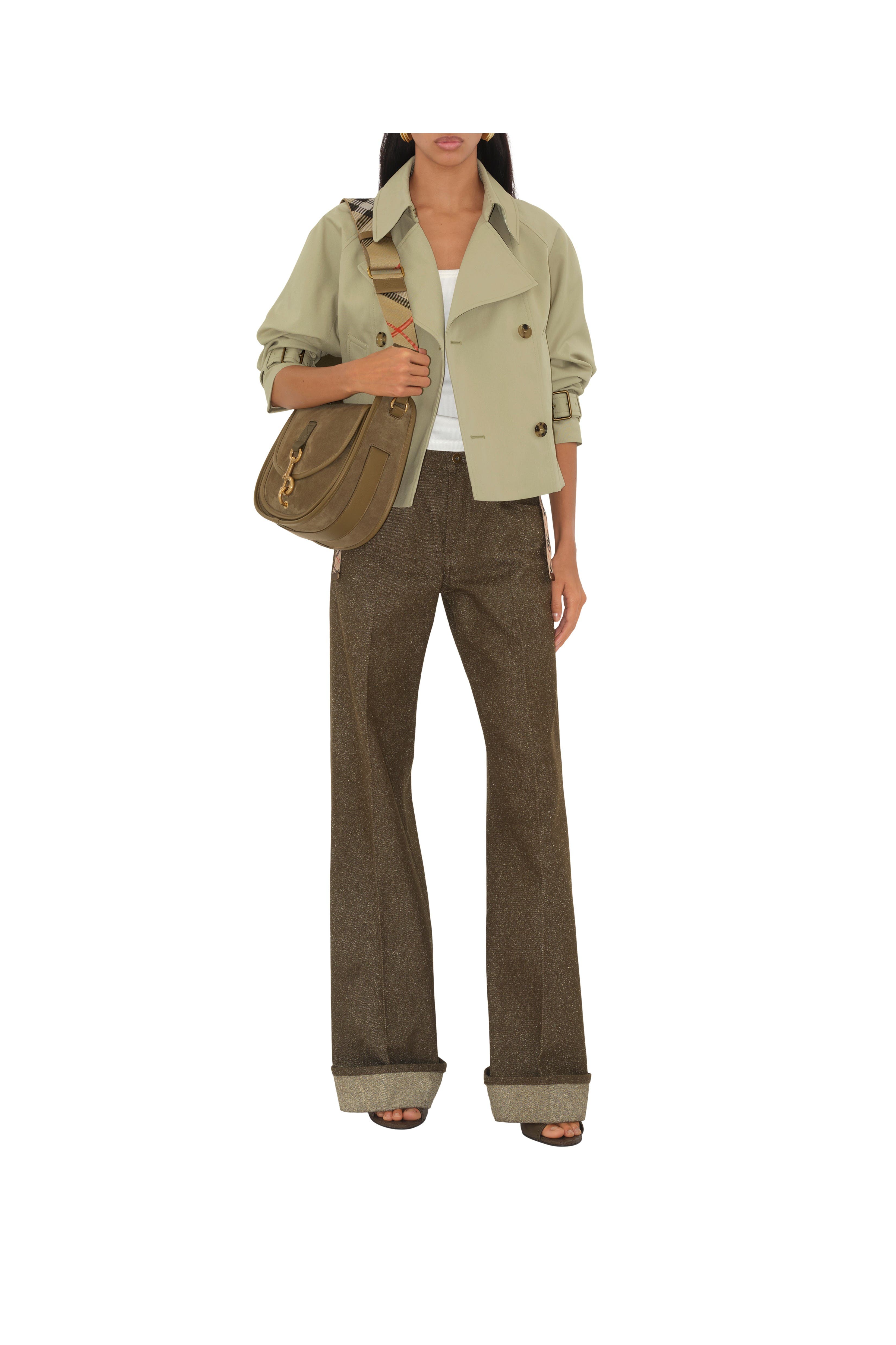 Burberry Small B Clip Messenger Bag, Alternate, color, Sweep