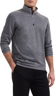 Bugatchi Soft Touch Quarter Zip Pullover