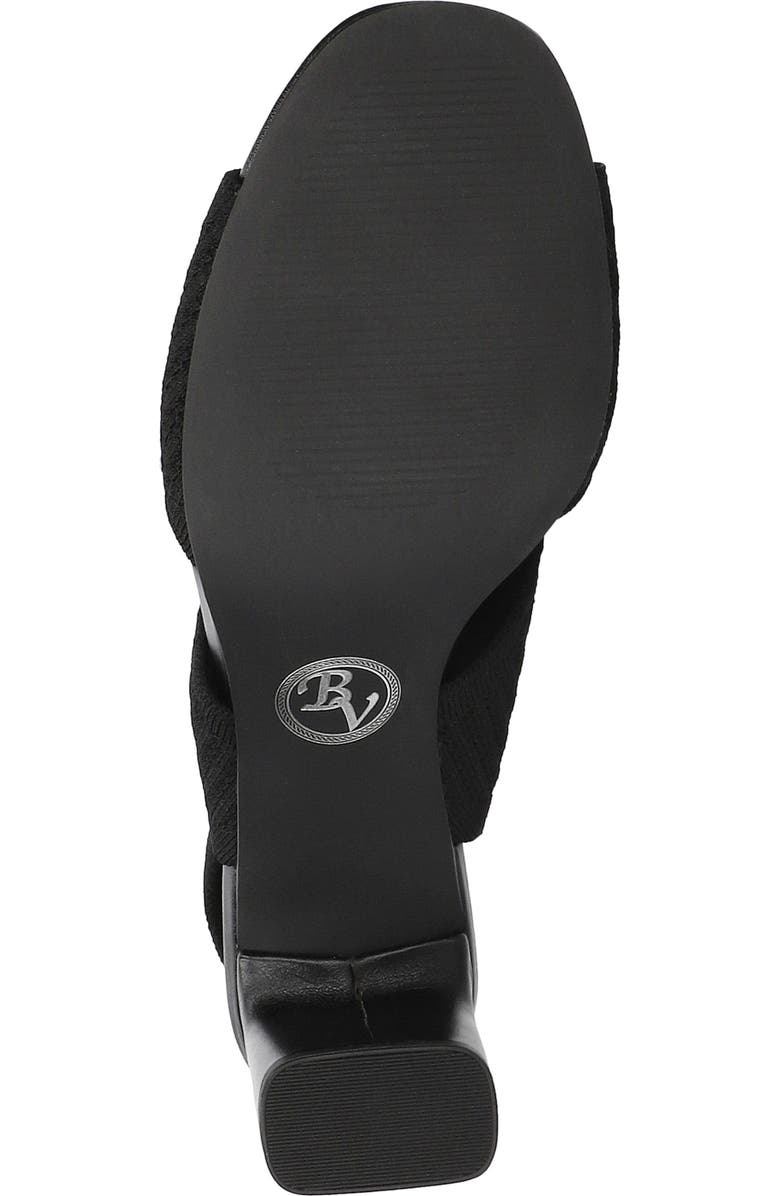 Bella Vita Mira Stretch Knit Sandal, Alternate, color, Black Knit
