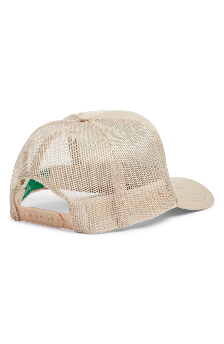Friday Feelin’ Grateful Tan Patch Trucker Hat, Alternate, color, Tan