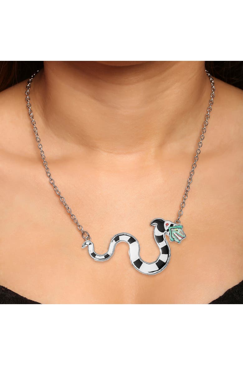 Sandworm Pendant Necklace, 18"+3", Alternate, color, Multicolor