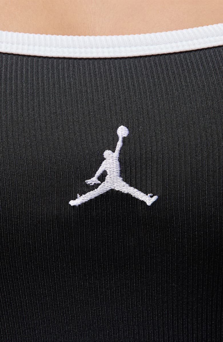 Jordan Slim Minidress, Alternate, color, Black/ White/ White