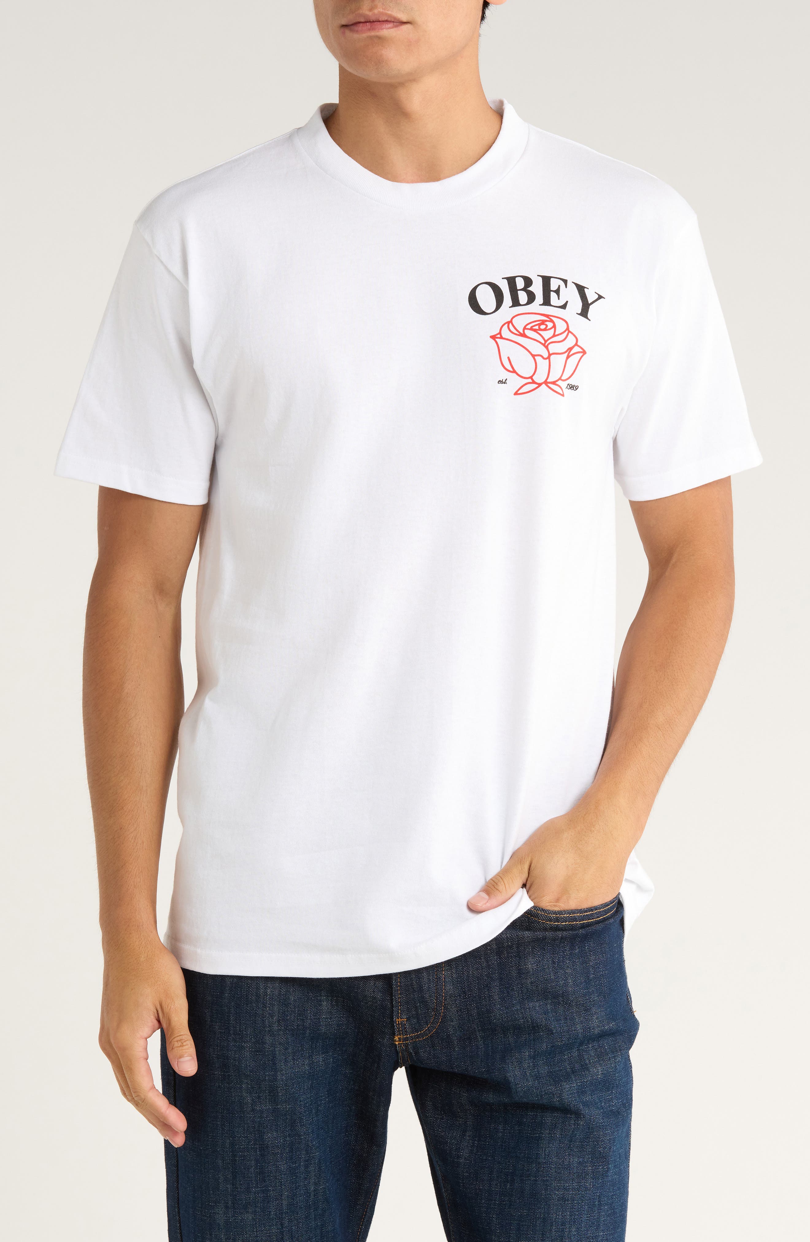 Obey Rose &#39;89 Graphic T-Shirt
