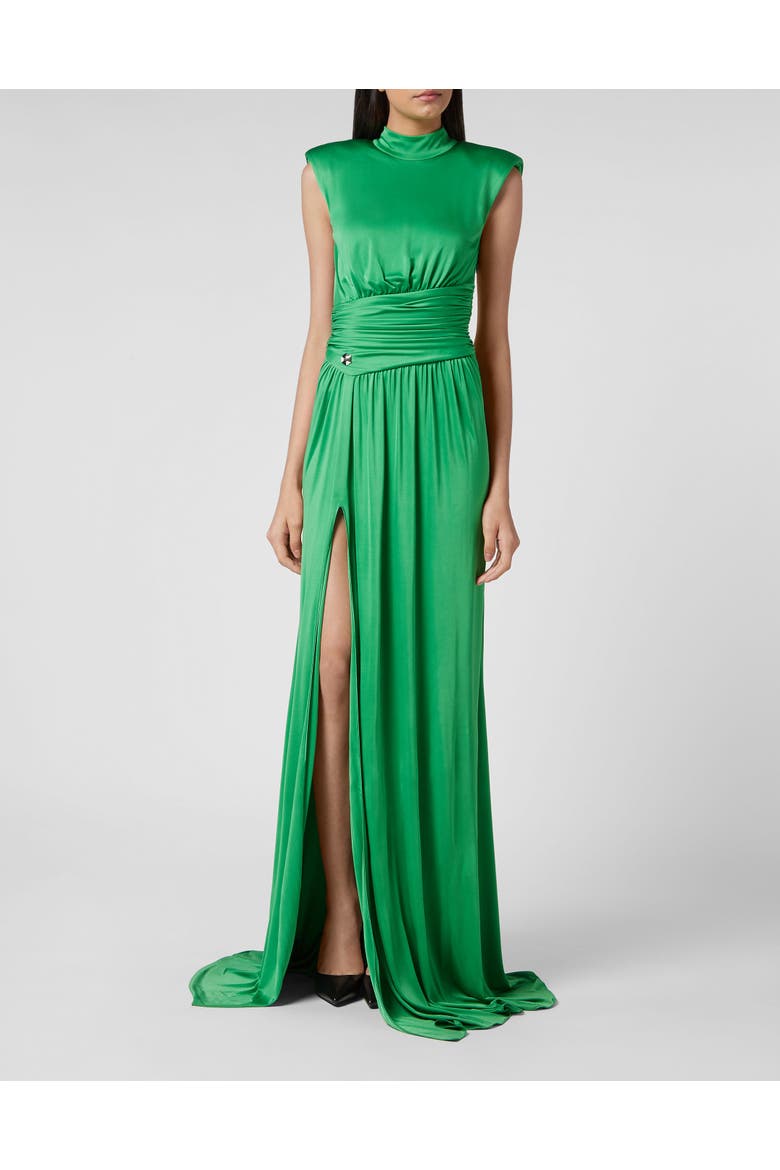 Long Dress Women, Main, color, green