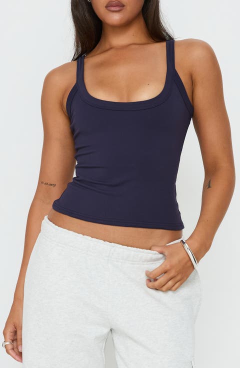 Kasper Cinched Longline Tank Top