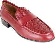 Gentle Souls Crew Woven Leather Loafer