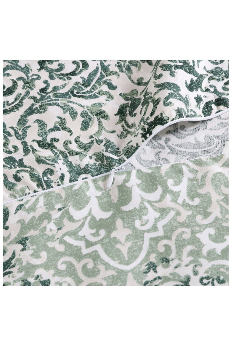 Abingdon Cotton Sateen Duvet Cover & Sham Set, Alternate, color, DARK GREEN