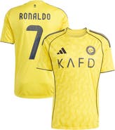adidas Men's adidas Cristiano Ronaldo Yellow Al-Nassr FC 2025/26 Home Replica Player Jersey