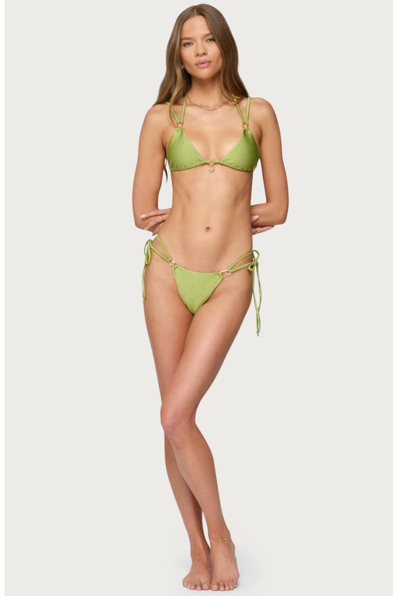 Neve Triangle Bikini Top, Alternate, color, GREEN