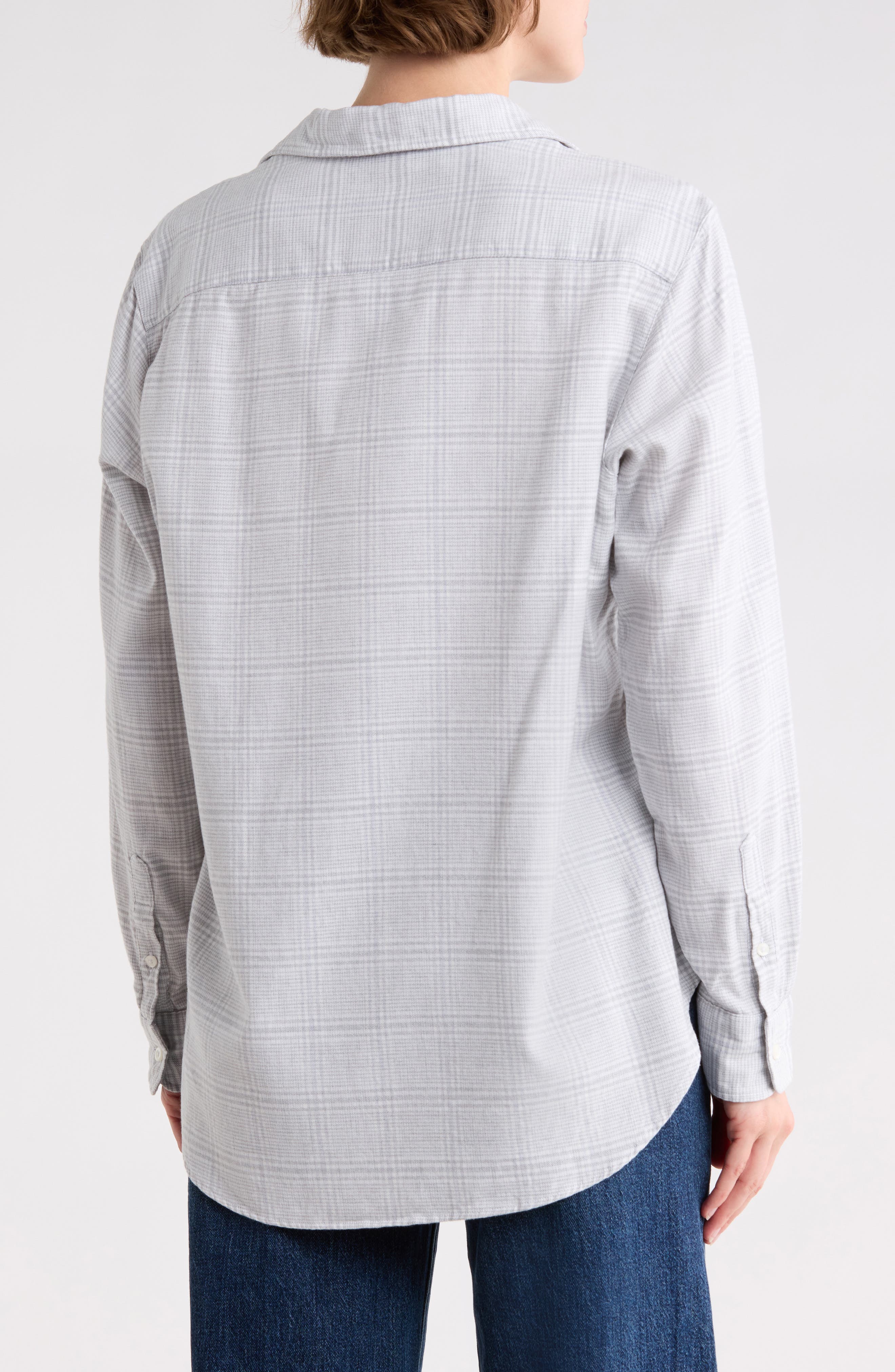 Relaxed Fit Cotton & Tencel Lyocell Blend Button-Up ShirtT - image 2