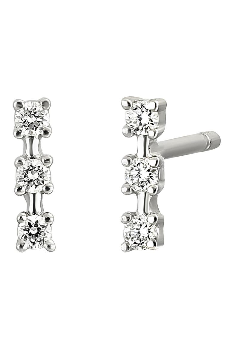 Audrey Diamond Stud Earrings (Nordstrom Exclusive), Main, color, 18KW