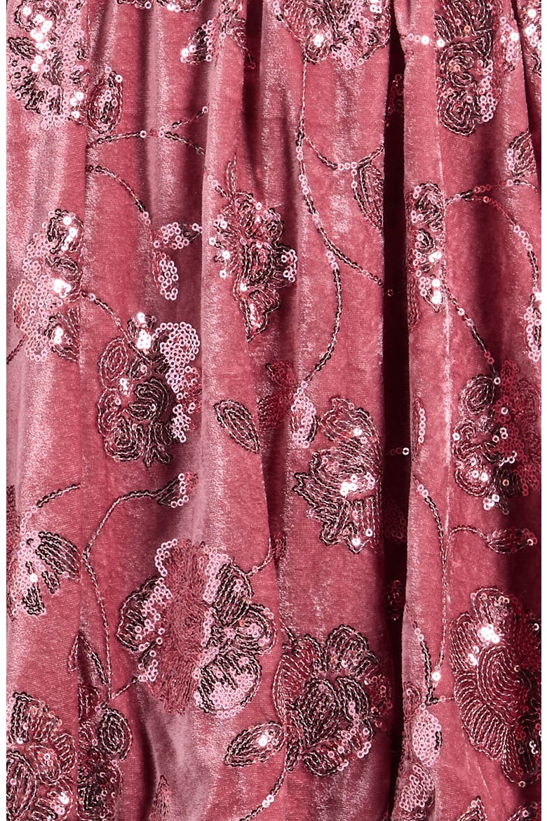 Kids' Sequin Velvet Bubble Dress, Alternate, color, BLUSH