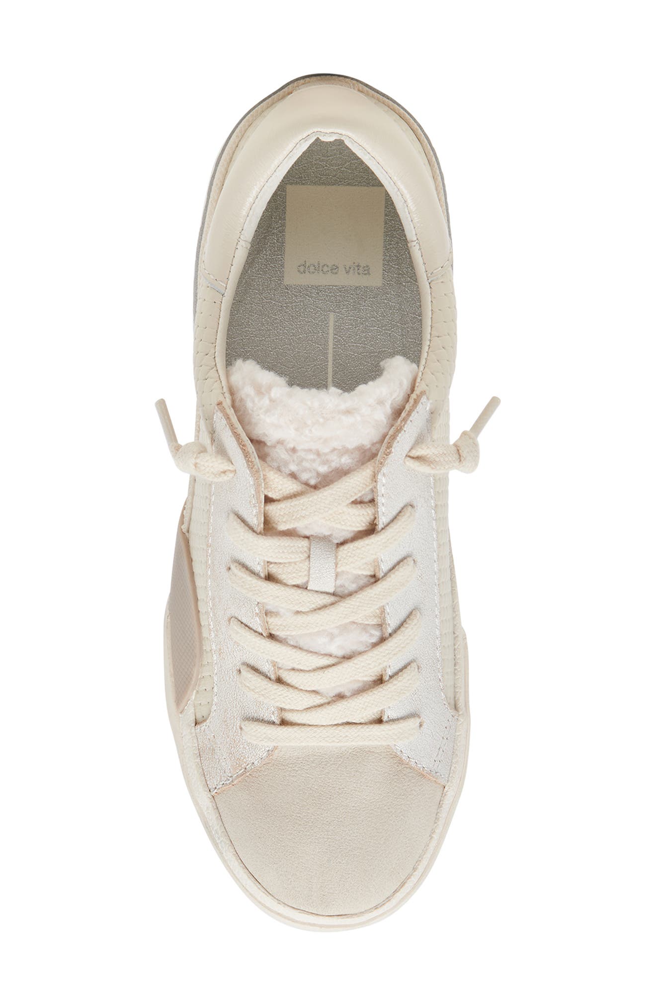 Zina Plush Sneaker, Alternate, color, OFF WHITE WOVEN