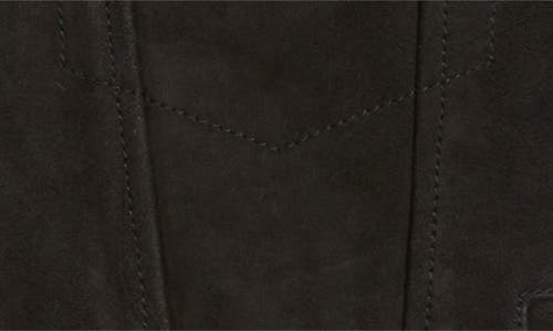 Ag Dart Suede Trucker Jacket In Black