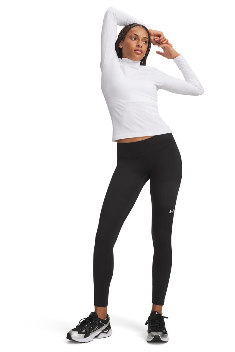 ColdGear Performance High Waist Leggings, Alternate, color, 008 ULTIMATE BLACK