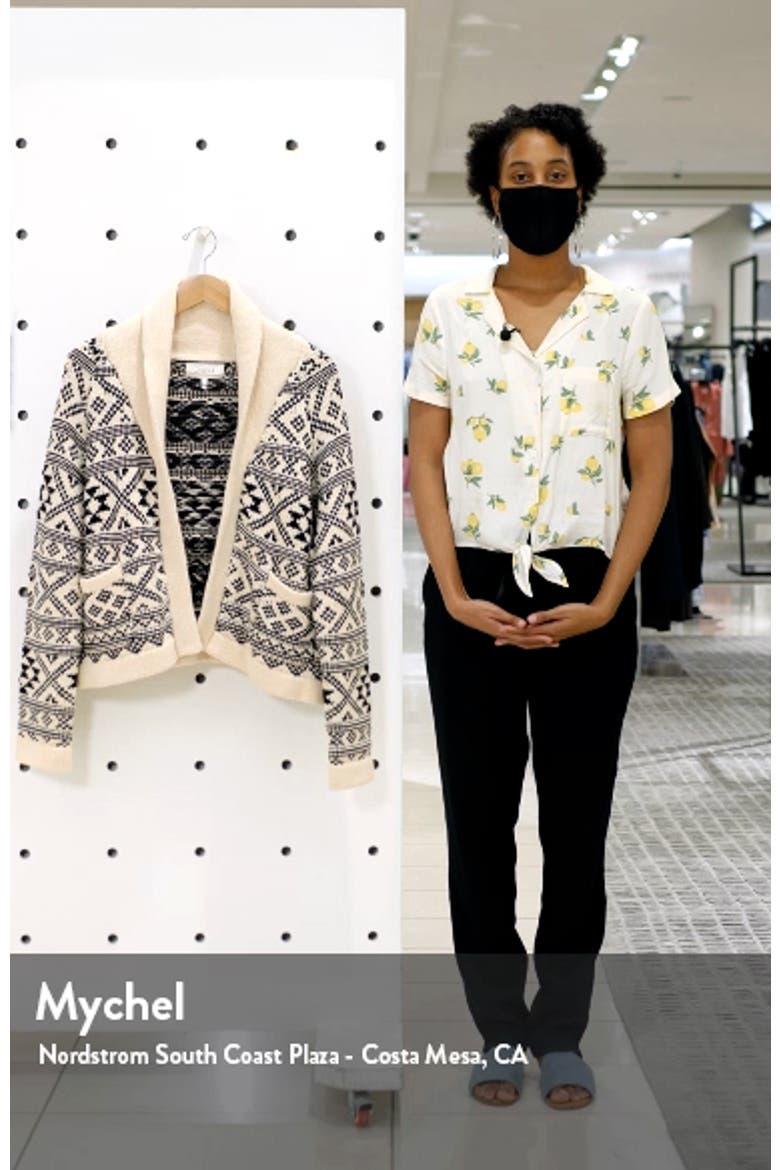 Lodge Fair Isle Open Front Cardigan video