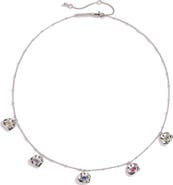Classicharms Iris Colored Cubic Zirconia Charms Necklace
