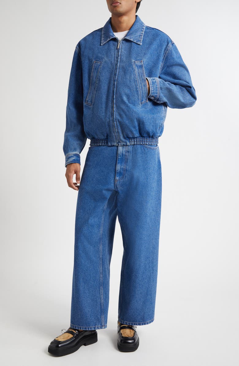 Marni Extrawide Leg Jeans, Alternate, color, Ocean