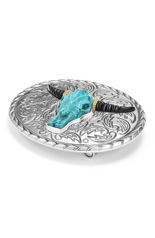 Lagos Anthem Longhorn Belt Buckle In Metallic