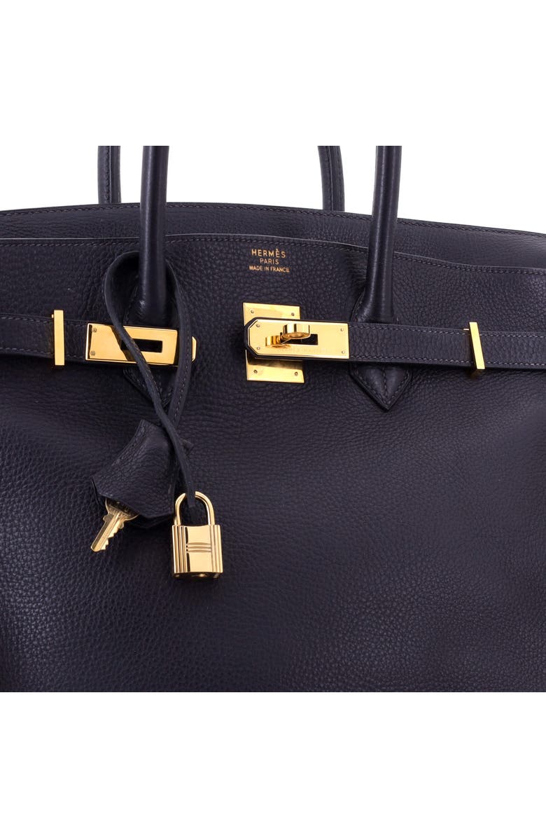 Pre-Owned Hermes Birkin Handbag Blue Togo with Gold Hardware 35, Alternate, color, Bleu Marine