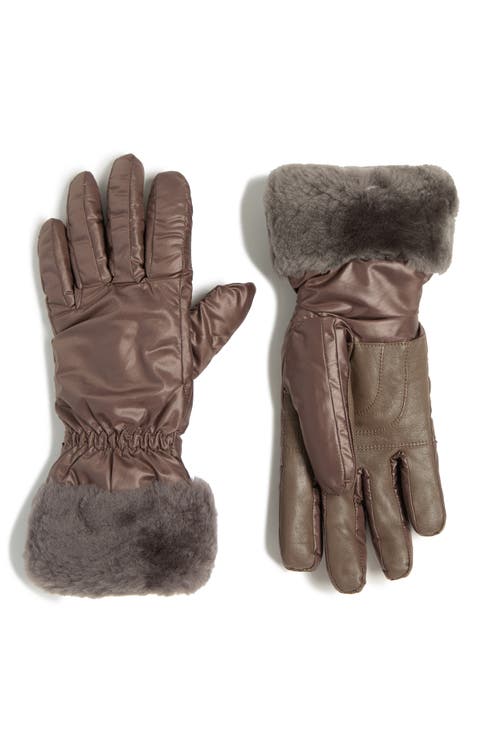 Fontanne Smart Genuine Shearling Trim Gloves
