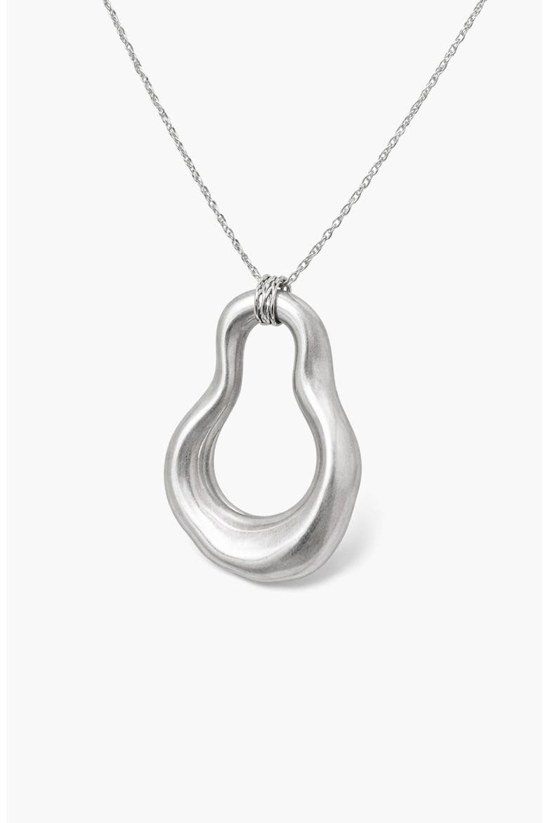 Nova Wave Necklace in Silver, Alternate, color, Silver