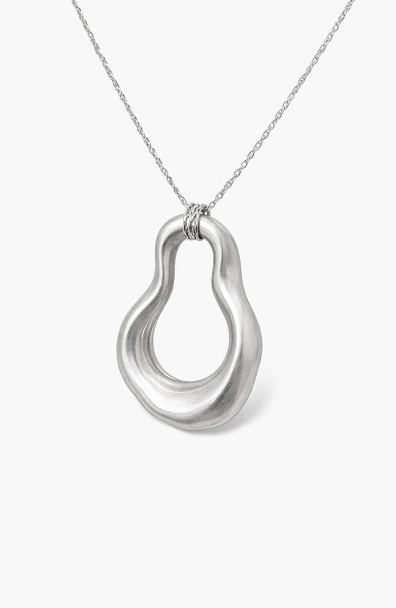 YOJ Nova Wave Necklace in Silver, Alternate, color, Silver