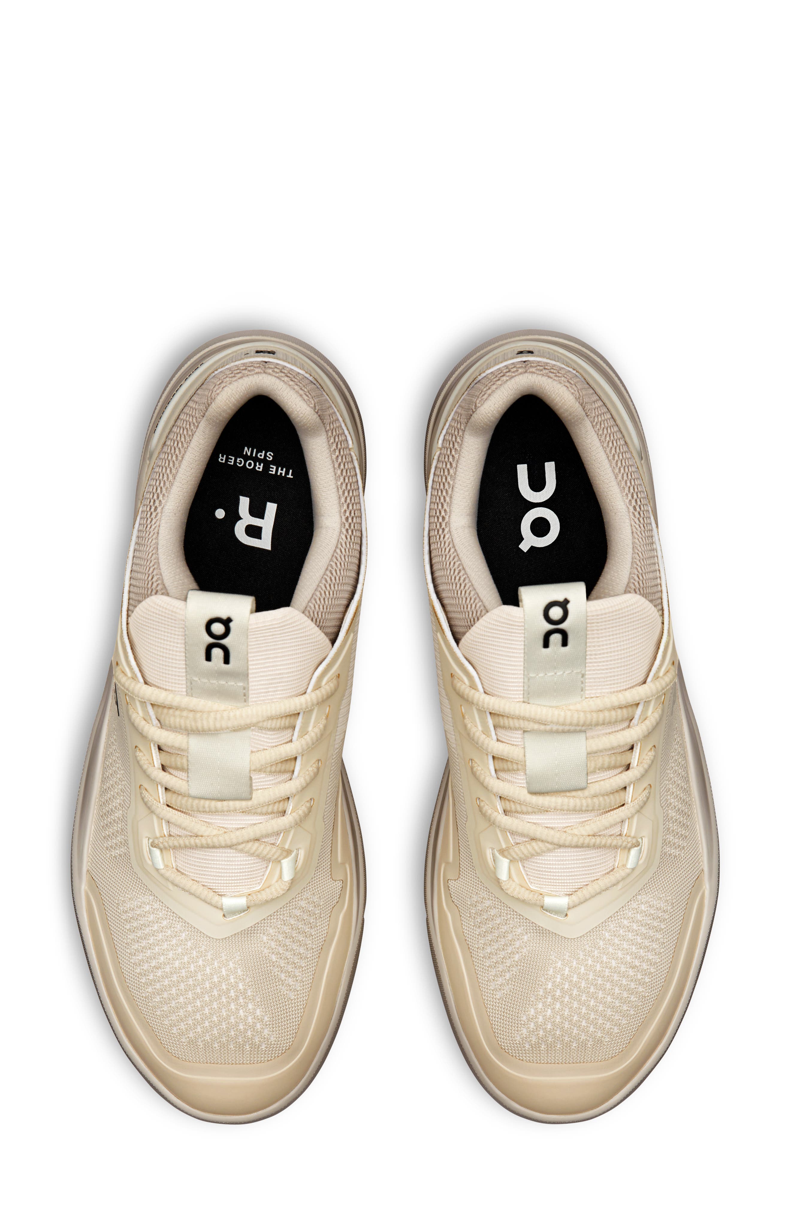 The ROGER Spin Tennis Sneaker, Alternate, color, SAND/ IVORY
