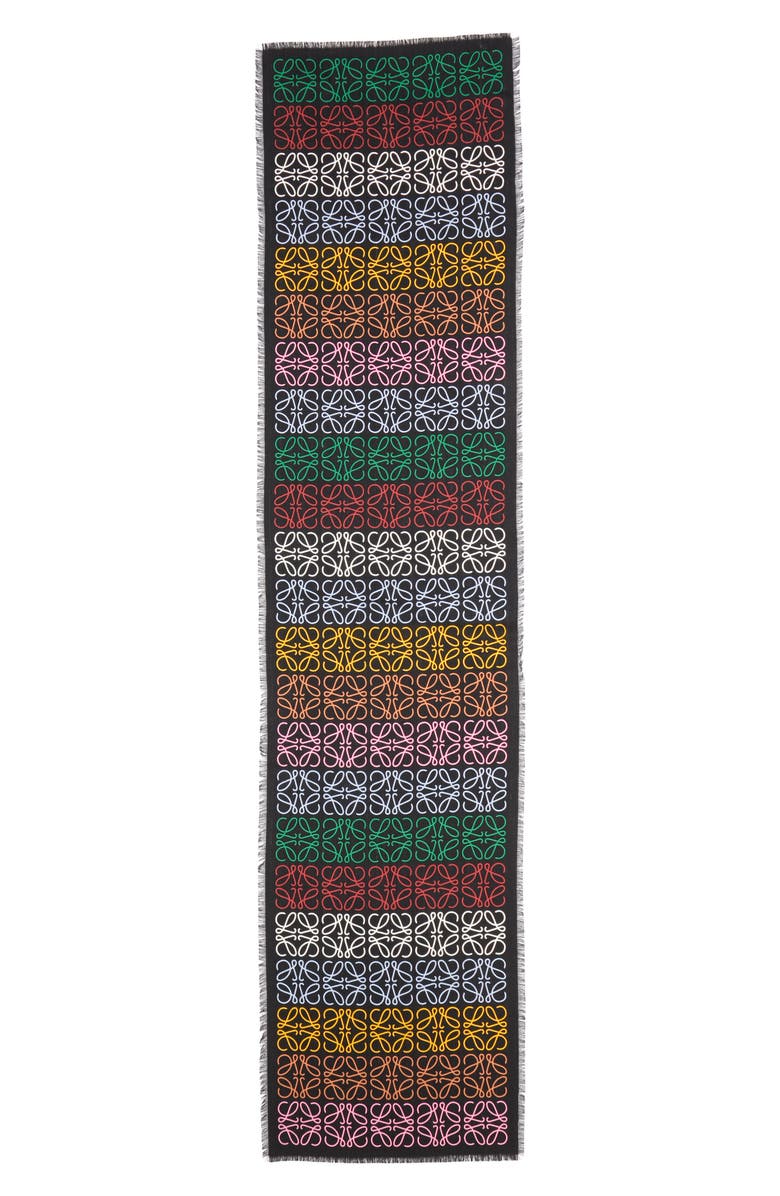 Loewe Monogram Stripe Scarf, Main, color,