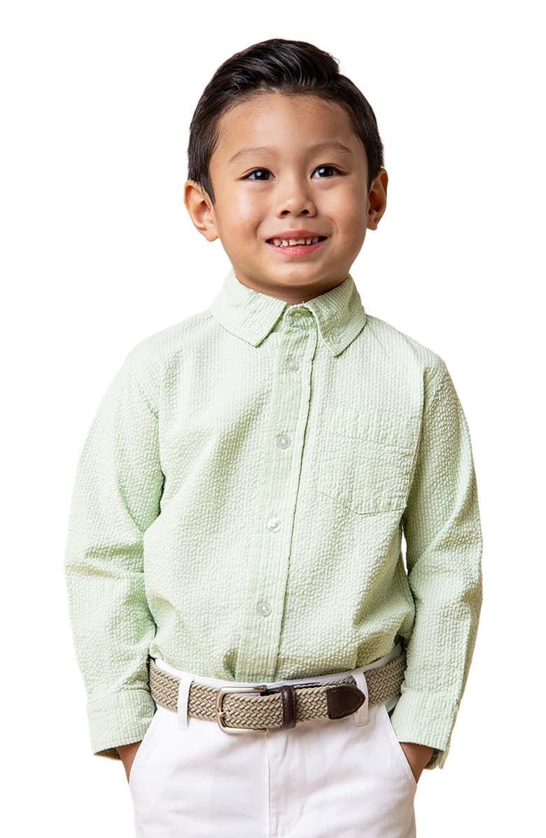 Hope & Henry Boys' Organic Seersucker Shirt, Kids, Main, color,