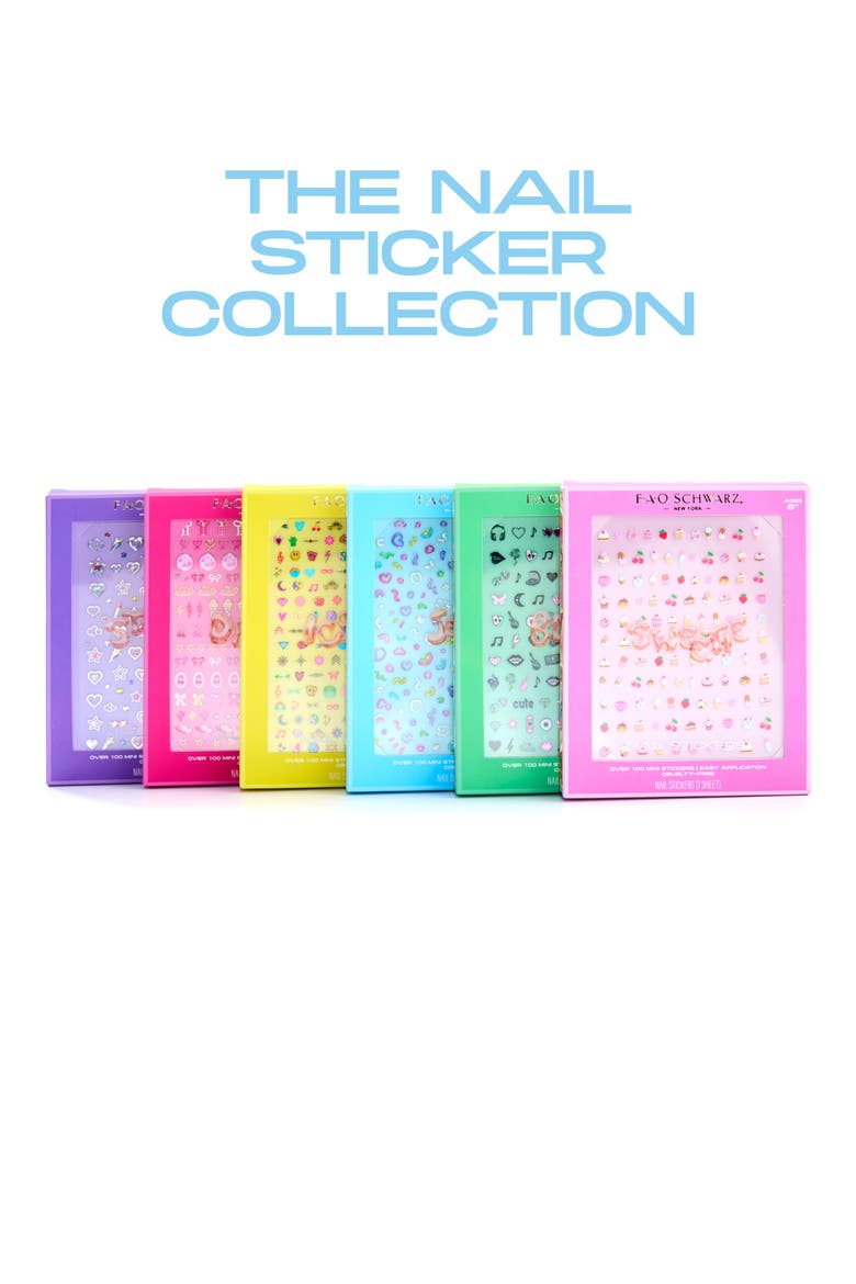 Kids' Jelly Nail Stickers, Alternate, color, PINK