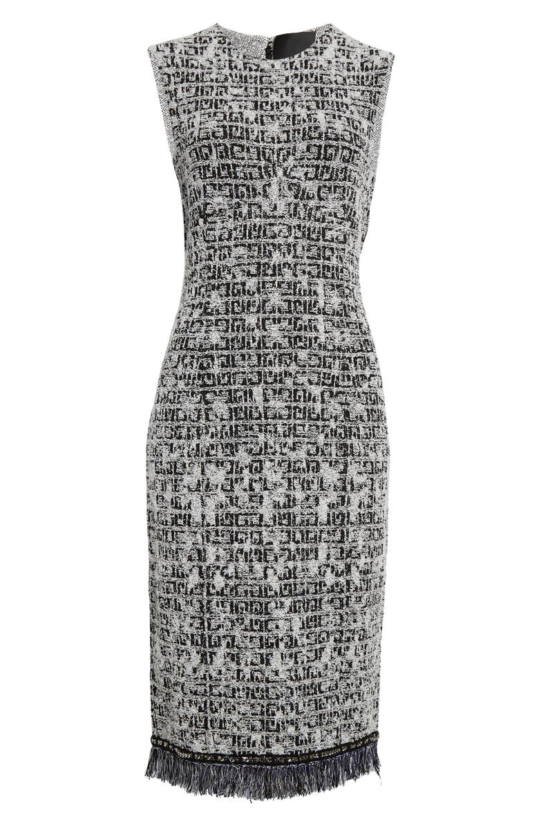 Givenchy Tweed Sleeveless Sheath Dress, Alternate, color, 