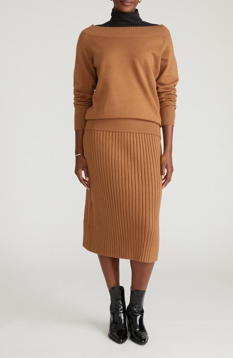 Risa Better Than Wool Sweater Midi Skirt
