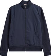 BOSS Shepherd Mixed Media Full Zip Sweatshirt