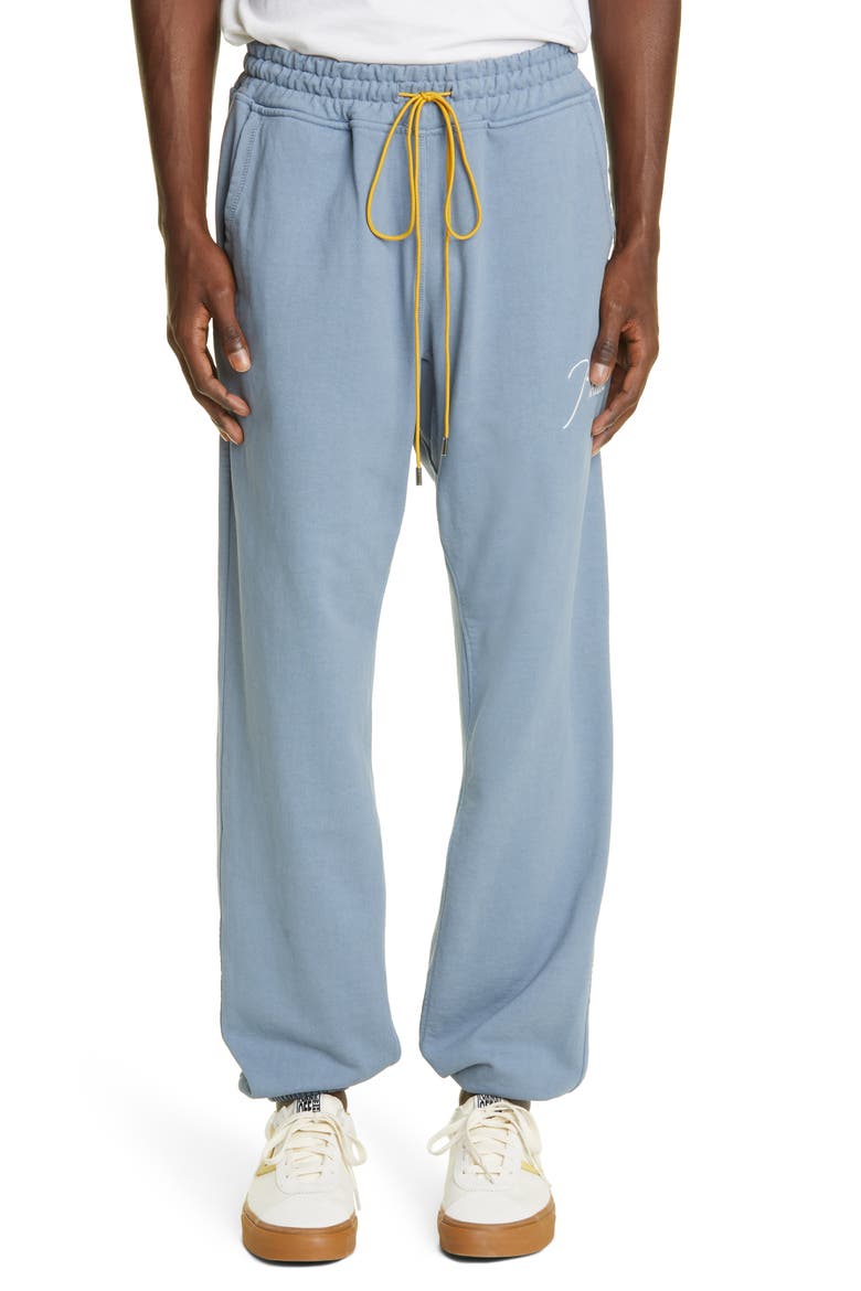 Men's Cotton Sweatpants, Main, color, BLUE