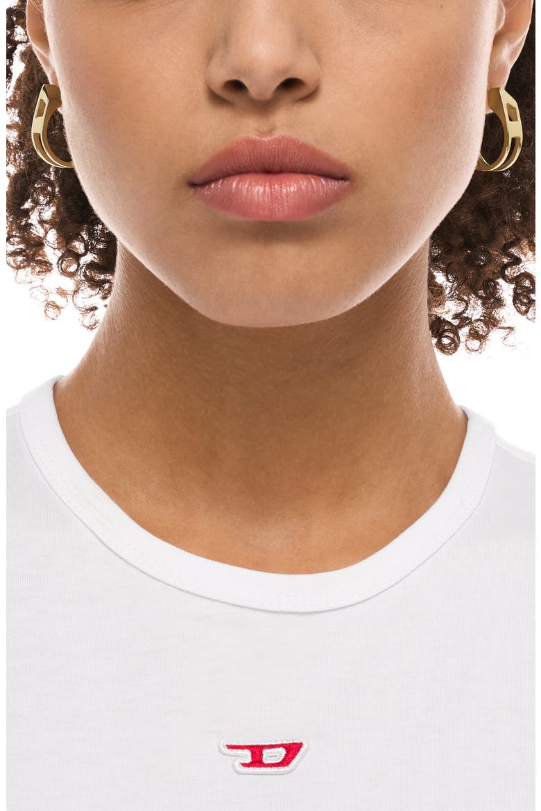 D Logo Hoop Earrings, Alternate, color, GOLD