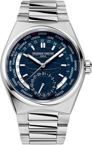 FREDERIQUE CONSTANT Highlife Worldtimer Manufacture Interchangeable Strap Automatic Watch, 41mm