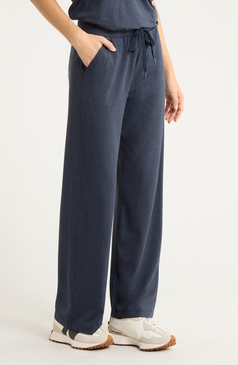 Zella Restore Soft Straight Leg Drawstring Pants, Alternate, color, Navy Sapphire