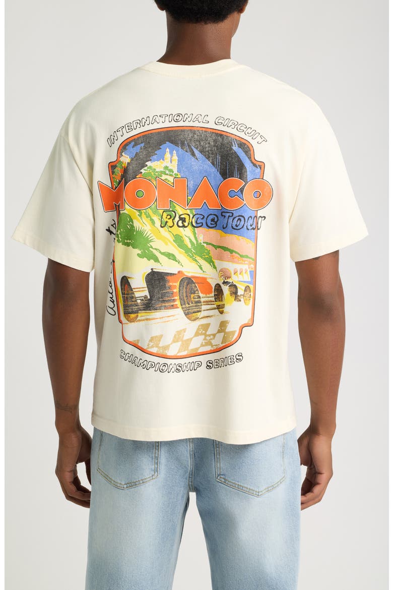 NL Monaco Race Tour Graphic T-Shirt, Alternate, color, CREAM
