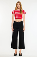 KanCan Shea High Rise Cropped Wide Leg Jeans