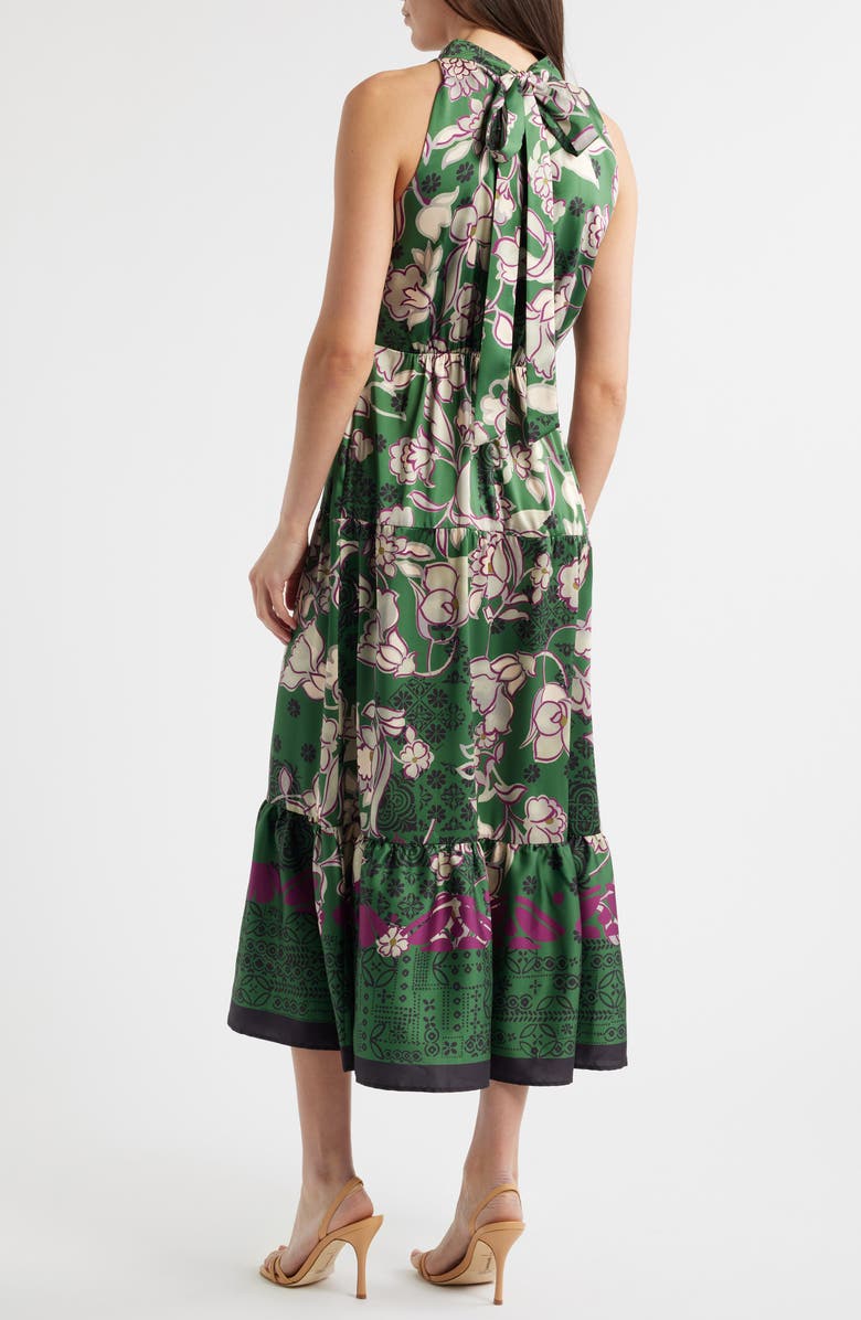 Sam Edelman Bandanna Print Maxi Dress, Alternate, color, Loden/ Berry