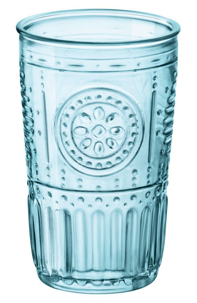 Luigi Bormioli Romantic Cooler Set of 4 Glasses, Main, color, Light Blue