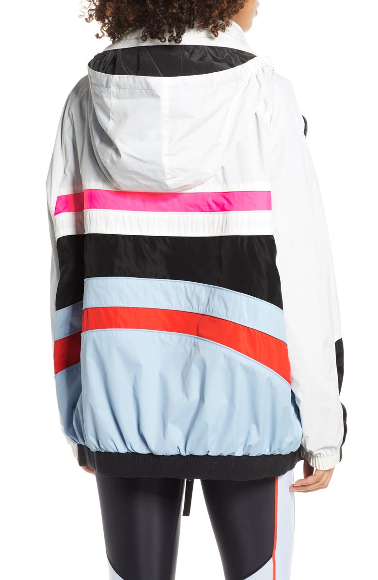 P.E Nation Easy Run Reversible Hooded Jacket, Alternate, color,