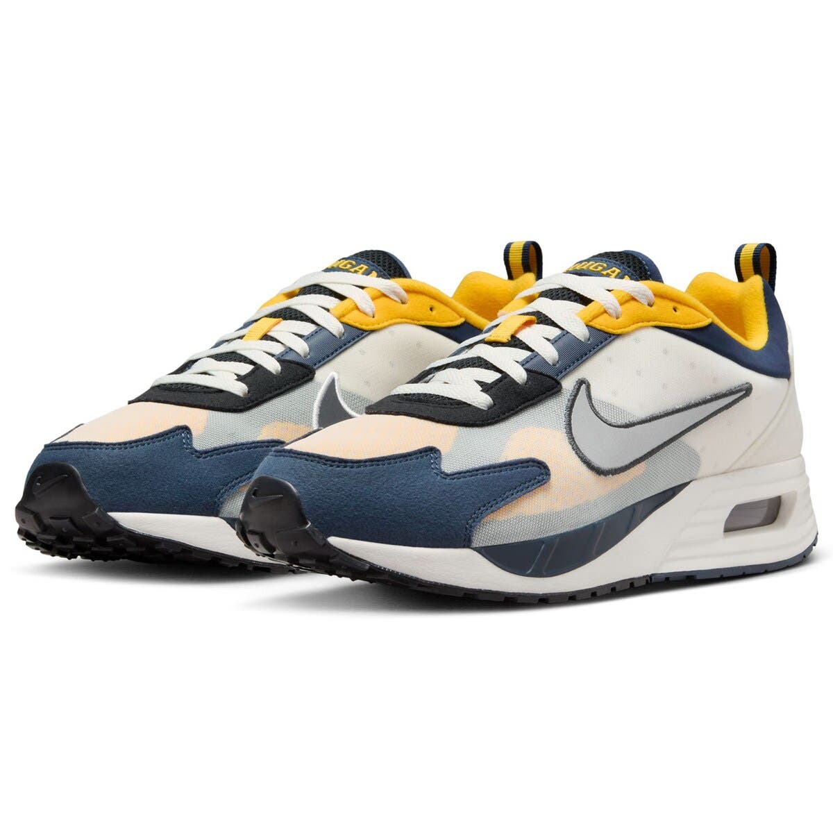 Nike Unisex Nike White Michigan Wolverines Air Max Solo Shoes, Alternate, color, 