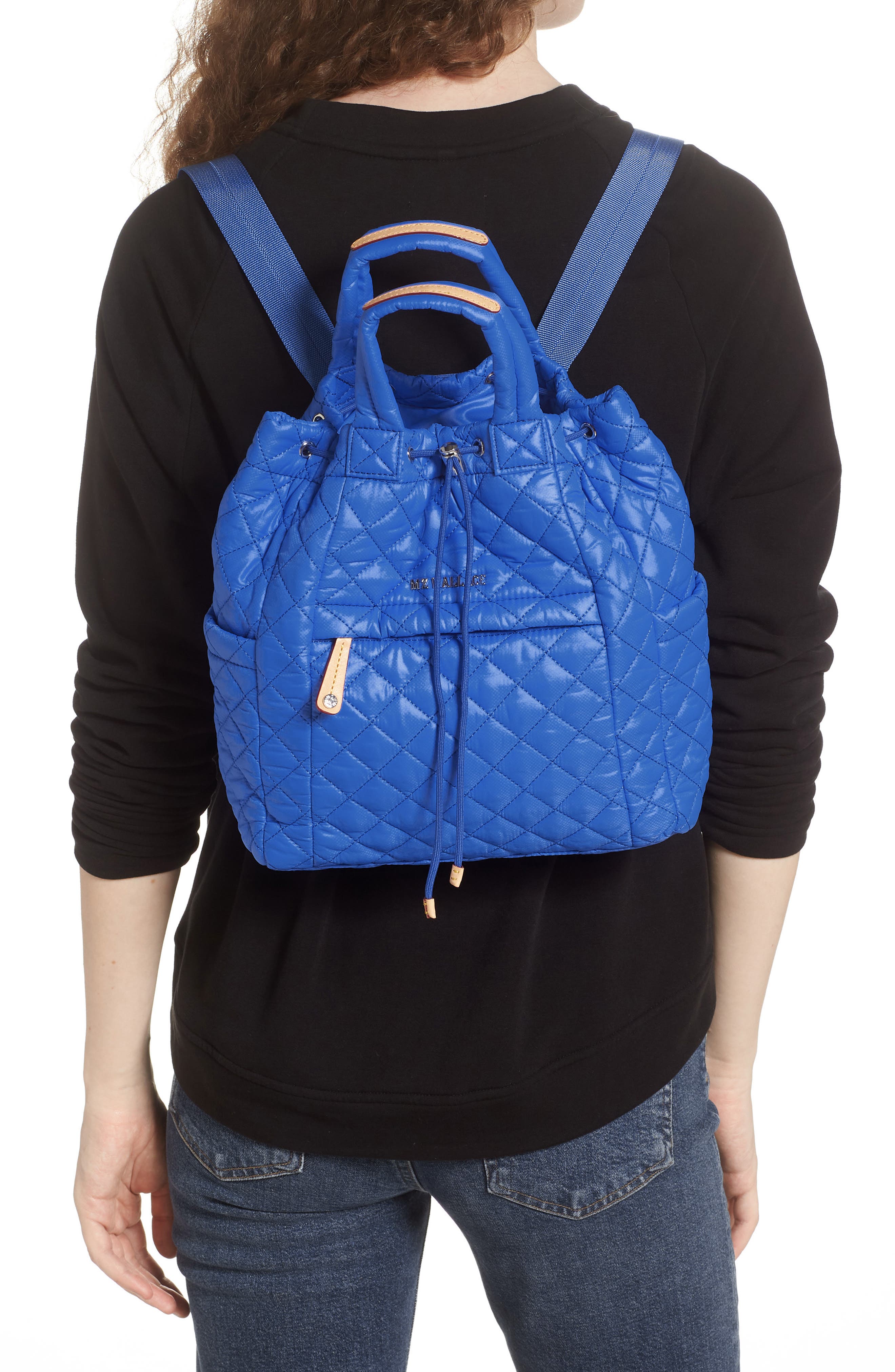 Small Metro Water Resistant Convertible Backpack, Alternate, color, BRIGHT BLUE