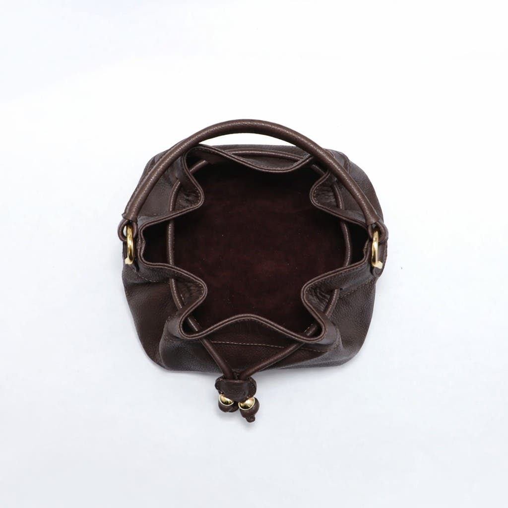 ROSZUAR Sienne Luxury Bucket Handbag, Alternate, color, Chocolate