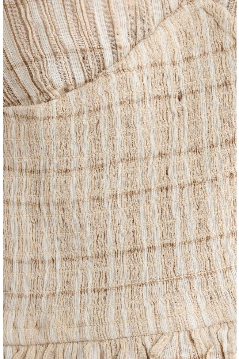 Paradise Check Cotton Blend Crop Tank, Alternate, color, OFF WHITE