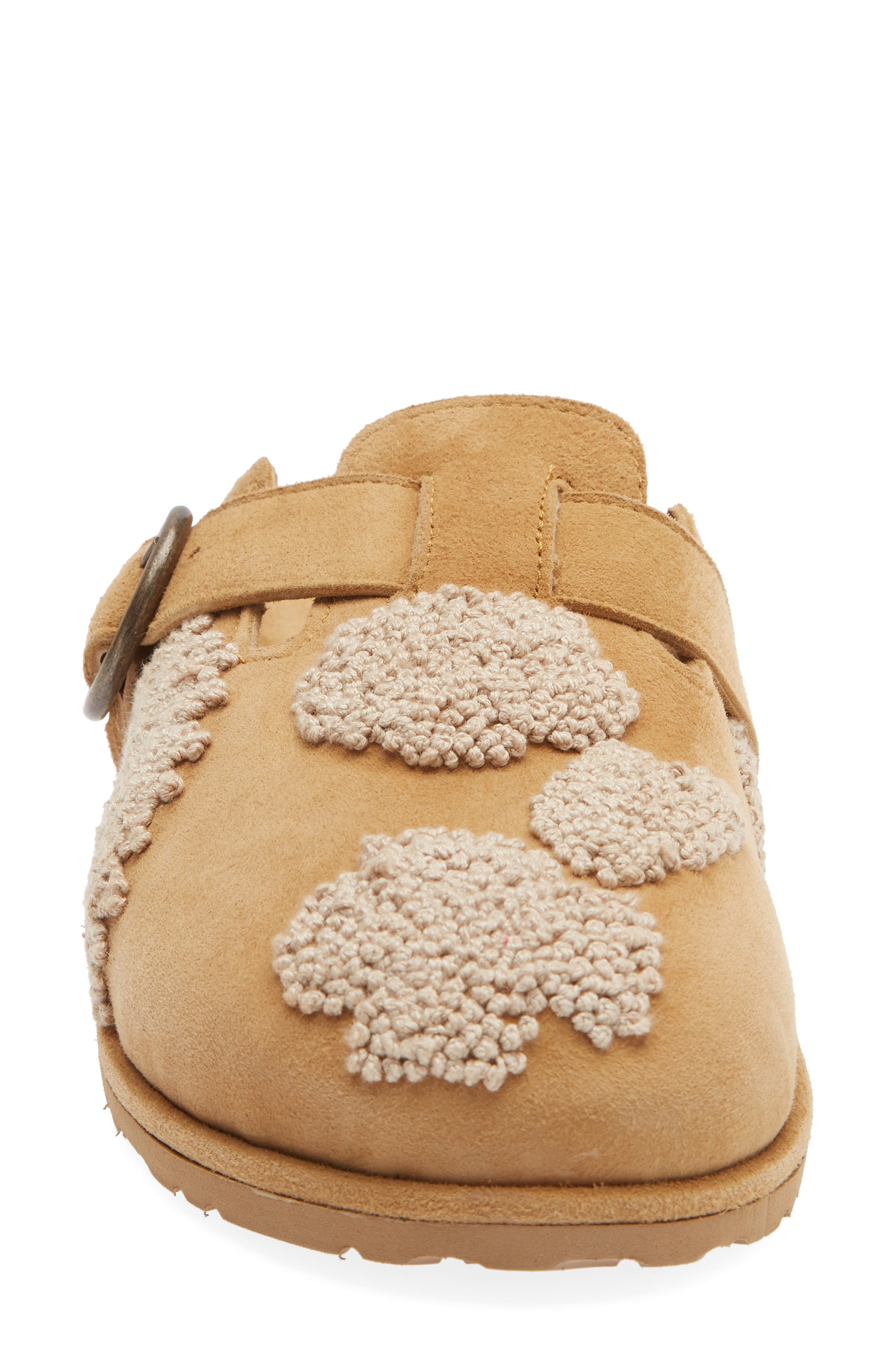 Drift French Knot Slide Sandal, Alternate, color, SAFFRON SUEDE / NATURAL