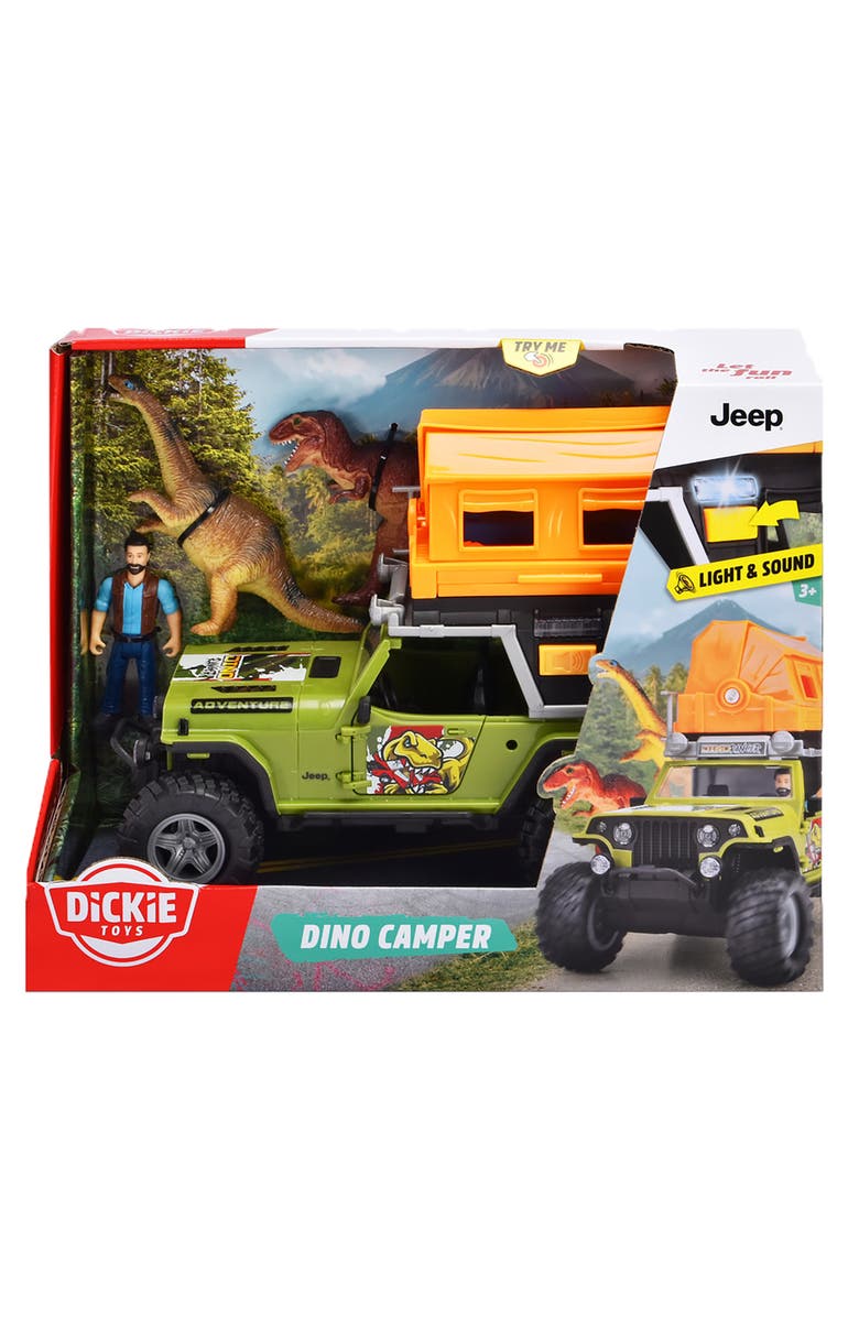 Dickie Toys Jeep Dino Camper Set, Alternate, color, Multicolored